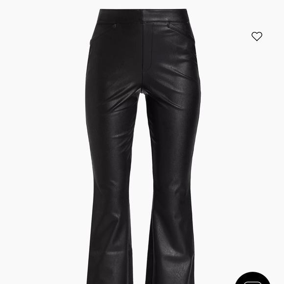 Spanx Stretch Faux Leather Flare Pants NWT XL BLACK - Picture 7 of 16